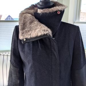 Wool & cashmere blend coat.